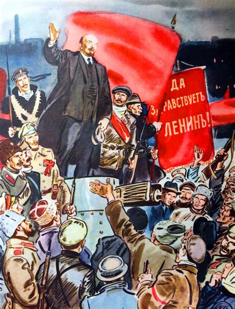 Lenin Rallying The Bolshevik Workers In Petrograd Revolution Art