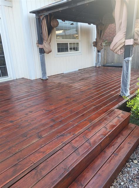 Deck Staining In Bowmanville On Professional Pride Pressure Wash