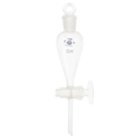 Nuolux Durable Separatory Funnel Pear Shape Laboratory Borosilicate