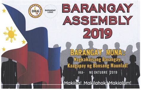 October Is Barangay Assembly Month Sangguniang Laiko Ng Pilipinas