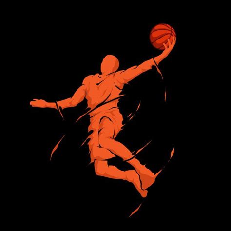 Joueur De Basket Ball Slam Dunk Jump Spl Premium Vector Freepik