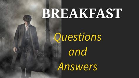 Breakfast By Jacques Pr Vert Questions And Answers Poetry O L