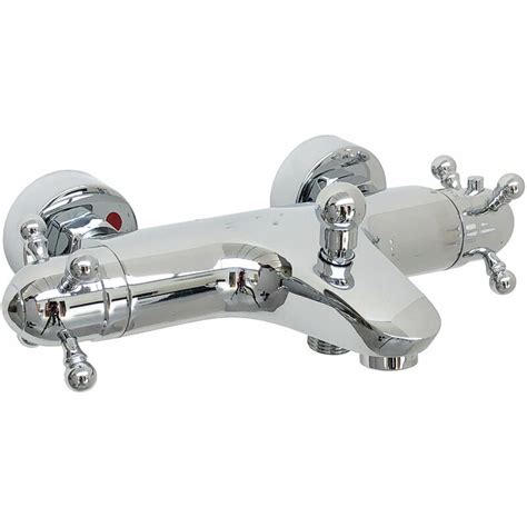 Gallant Bbt0217 Chrome Thermostatic Wall Mounted Bath Shower Mixer