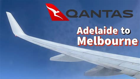 Qantas Adelaide To Melbourne Economy Class Trip Report Qantas B737 Economy Class Flight Review