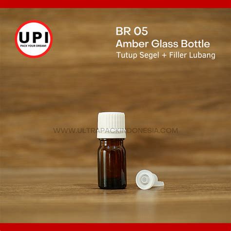 Jual Botol Kaca Amber Ml Tutup Filler Hitam Putih Putih Kota