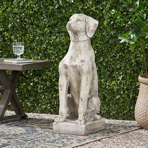 Red Barrel Studio® Outdoor Dog Garden Statue & Reviews - Wayfair Canada