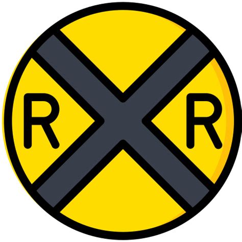 Train Crossing Sign Png