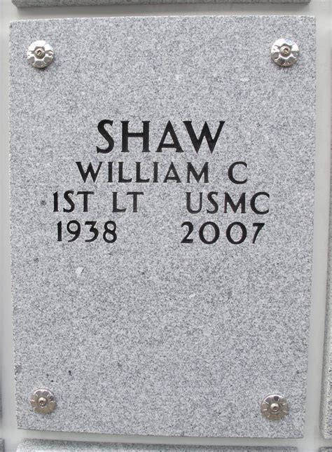 William Caleb Shaw 1938 2007 Find A Grave Memorial