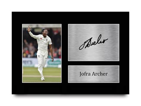 Jofra Archer Signed A4 Photo Print Autograph England Cricket Cricket