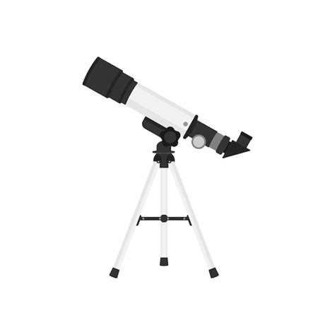 Premium Vector Telescope Isolated On White Background Vector Illustration