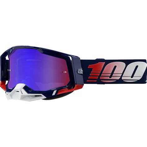 100 Crossbrille Racecraft Gen 2 Republic Mirror Red Blue Anti Fog