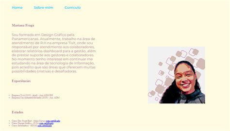 Projeto Desafio Criar Curr Culo Html E Css Cabe Alho Footer E