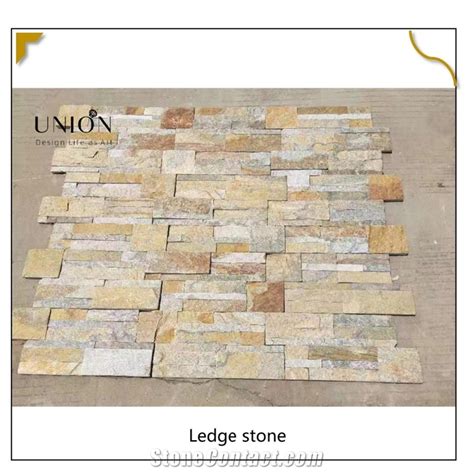 Union Deco Natural Rusty Ledger Stone Wall Panel S Shape From China