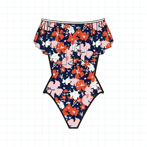 Bikini de traje de baño Vector Premium