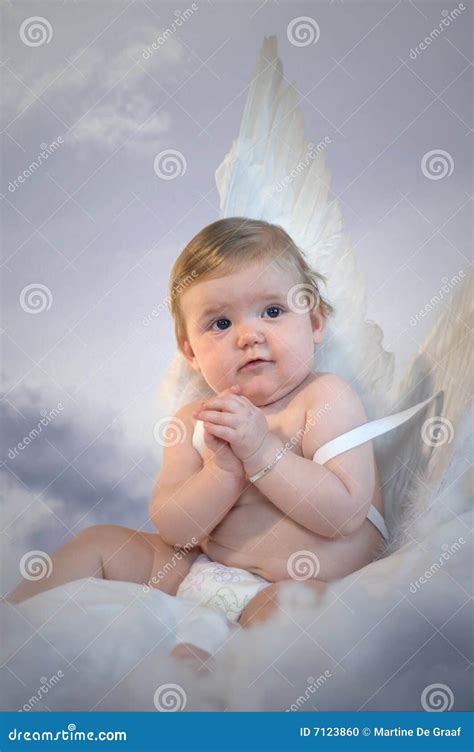 Christmas Baby Angel Stock Photo Image Of Pure Adorable 7123860