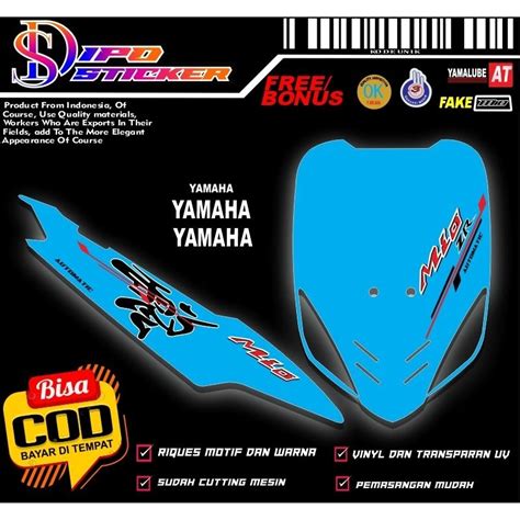 Jual Sticker Striping Mio Sporty Smile Kanji 04 Transparan Uv Bisa