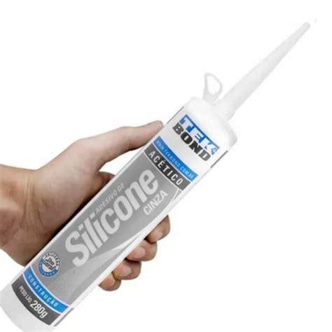 Silicone Para Vedar - Silicone Para Vedação Cinza 280g Tek Bond