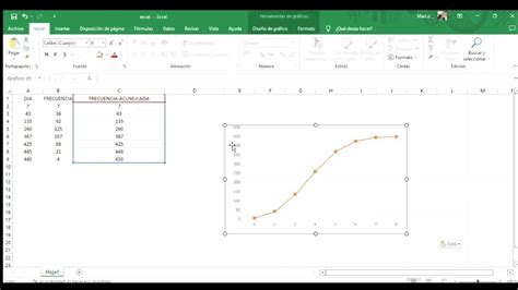 Tutorial Como Realizar Una Ojiva En Excel Youtube