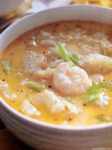 Creamy Shrimp And Mirliton Soup Geaux Ask Alice Shrimp Soup