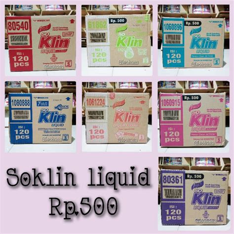 Jual SOKLIN LIQUID DETERJEN CAIR KEMASAN SACHET GOPE 1 DUS Shopee