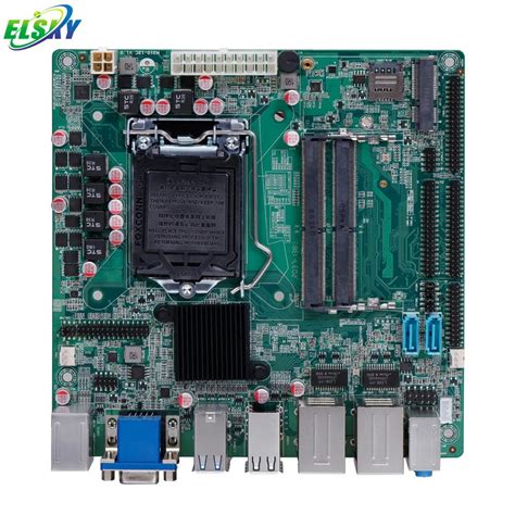 Elsky Mini Itx Motherboard With Cpu 7th Gen Core I5 7400 H310 Lga1151 Atx Power Com Rs232rs422