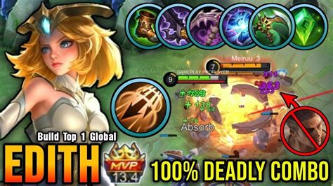 Edith Best Build In 2023 Top 1 Global Edith Build Gameplay Mobile