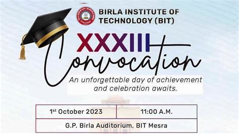 XXXIII Convocation Of BIT Mesra Ranchi 2023 YouTube