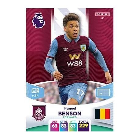 Compra Cromos Manuel Benson Burnley Panini Adrenalyn Xl Premier League