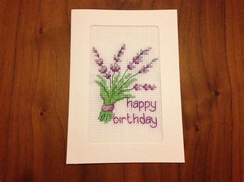 Birthday Card Stitch Projects Completed Cross Stitch Cross Stitch