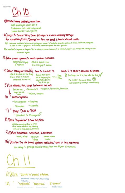 Unit 3 Microbio Notes Clsc 2429 Unit 3 Review Guide Tuesday