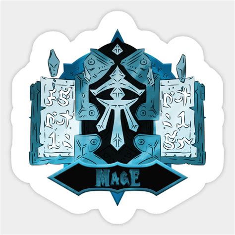 Mage Class Crest World Of Warcraft Sticker Teepublic