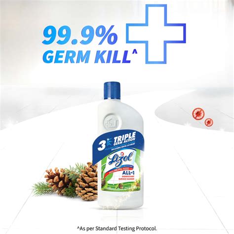 Buy LIZOL PINE DISINFECTANT FLOOR CLEANER LIQUID BOTTLE OF 975 ML