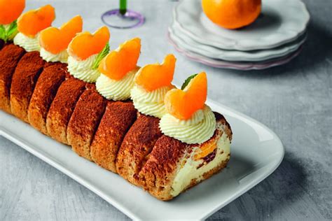 Recette de Bûche tiramisu et mandarine