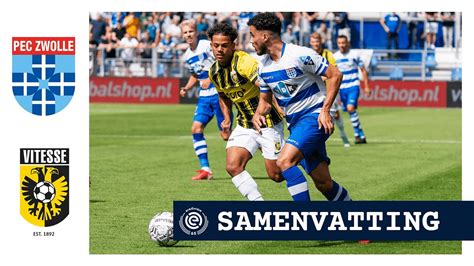 Samenvatting Pec Zwolle Vitesse Eredivisie Youtube