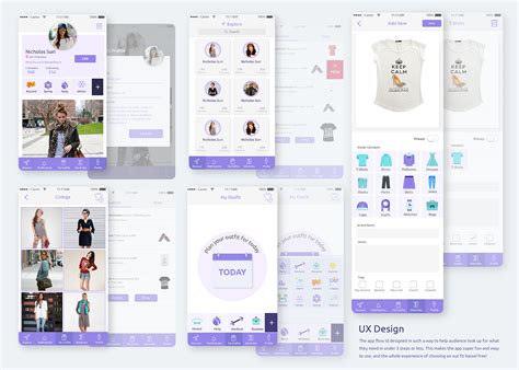 UI UX Design For A Fashion App On Behance