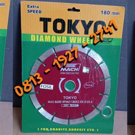 Jual Tokyo 180Mm Diamond Wheel Mata Gerinda Potong Aspal Granit 7 Inc