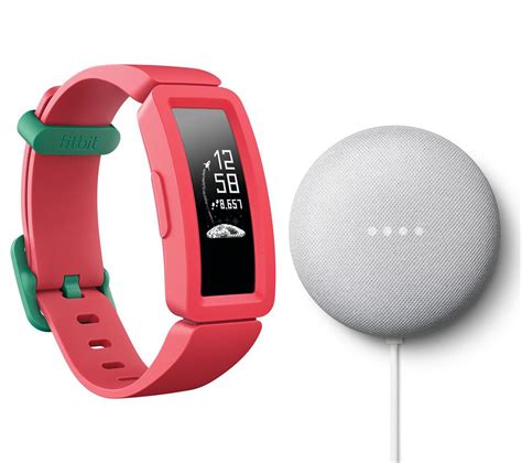 Fitbit Ace Kid S Fitness Tracker Nest Mini Nd Gen Chalk Bundle