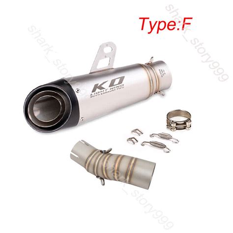 Exhaust System For Cf Moto Ss Sr Nk Black Muffler Tips