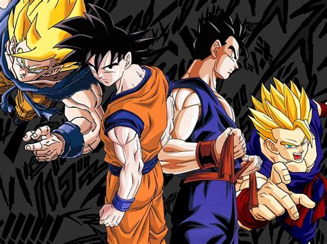 Goku And Gohan Group Dragon Ball Z Goten HD Wallpaper Pxfuel