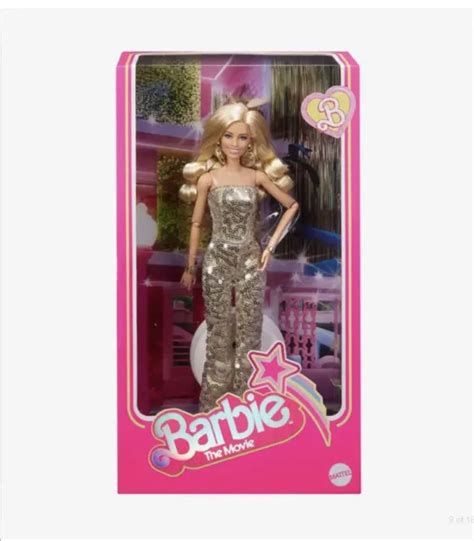 Barbie The Movie Margot Robbie Collectible 2023 Doll Gold Disco Jumpsuit Nib 27252 Picclick Au