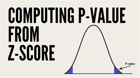 P Value Calculation From Z Score Python Pandas Youtube