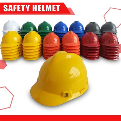 Safety Helmet Helm Proyek Kuning Orenz Merah Abu Hijau Biru Putih