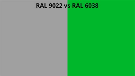 Ral 9022 Vs 6038 Ral Colour Chart Uk