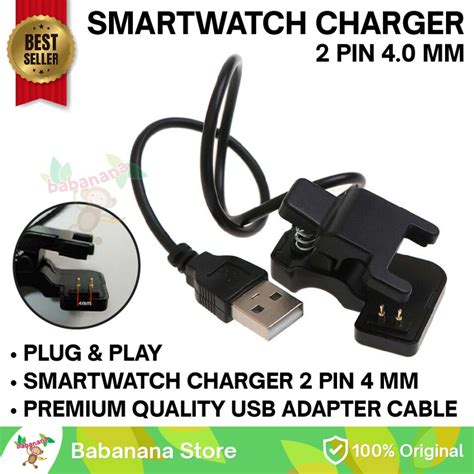 Jual Kabel Charger 2 Pin 4 Mm Magnetic Blender Smartwatch Smartband