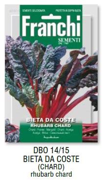 Bietola Da Costa Rhubarb Chard Db Orto Dbo Al Miglior Prezzo