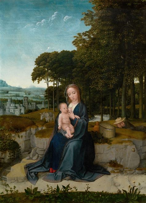 The Rest On The Flight Into Egypt By Gerard David Artvee