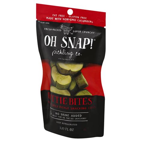 Oh Snap Hottie Bites Hot N Spicy Pickle Snacking Cuts Hy Vee Aisles