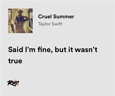 Relatable Iconic Lyrics On Twitter Taylor Swift Cruel Summer Vrdpulms5c Twitter