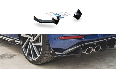 Racing Durability Rear Side Splitters Flaps VW Golf 7 R Facelift