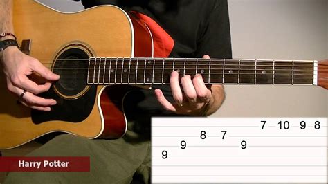 Harry Potter En Guitarra Acústica Tutorial Rápido Con Tablatura Tcdg Youtube